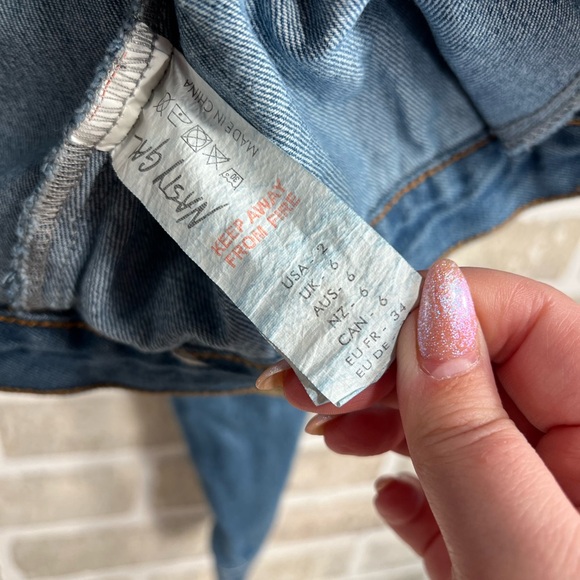 NASTY GAL MOTTO Blue Denim Jacket - Picture 5 of 7